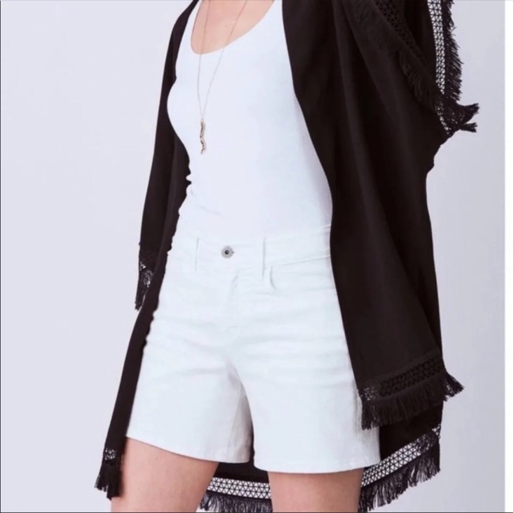 Stella & Dot xs s black fringe kimono top coverup